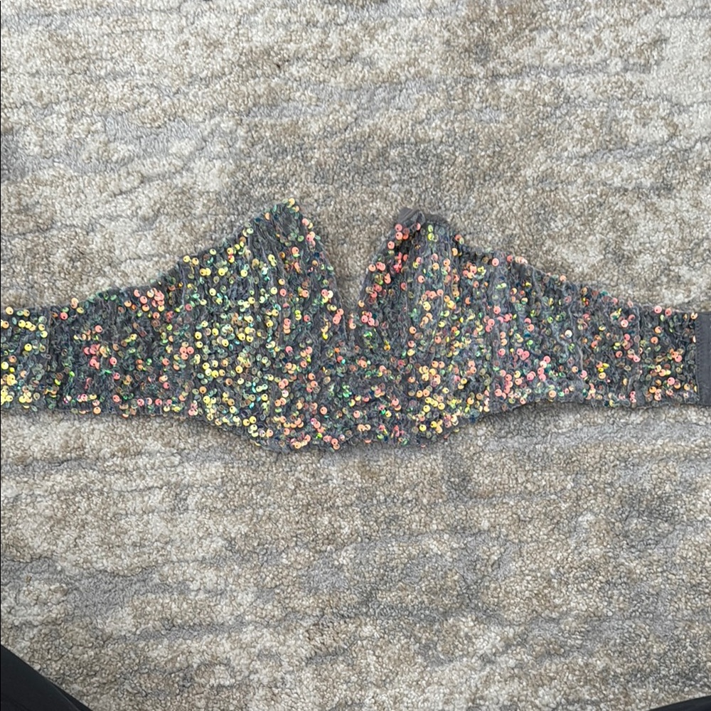 Urban Outfitters Multicolor Sequin Crop Top